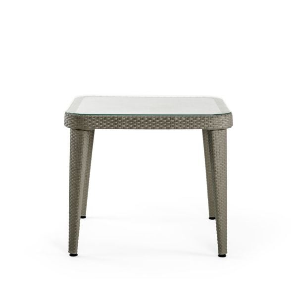 Vizon Rattan Bahçe Masa Sandalye Takımı 4 Kişilik 90x90