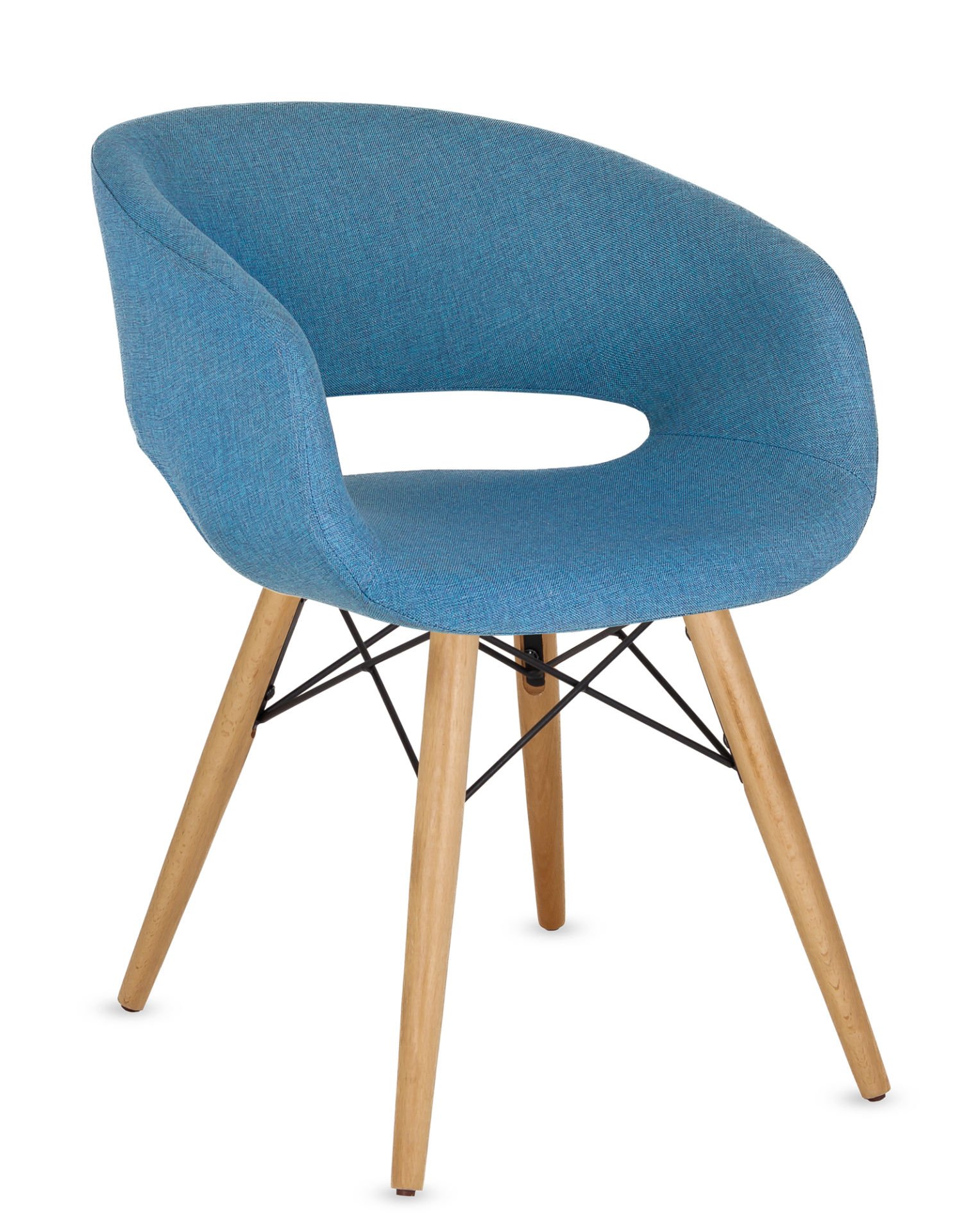 Elegant Modern Ahşap Ayak Mavi Salon Sandalyesi | Şık ve Ergonomik Mutfak, Yemek Odası, Cafe, Restaurant, Otel Sandalyesi