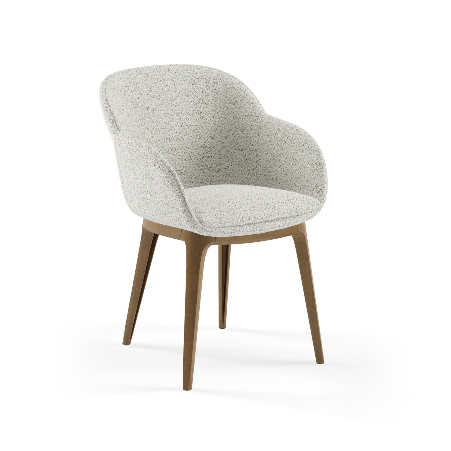 Kumaş Salon Sandalyesi Ahşap Ayak Görünümlü Modern