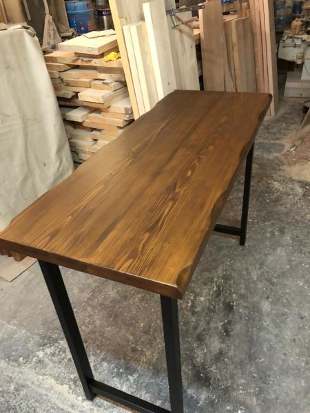 Kütük Ağaç Bar Masası 60x140
