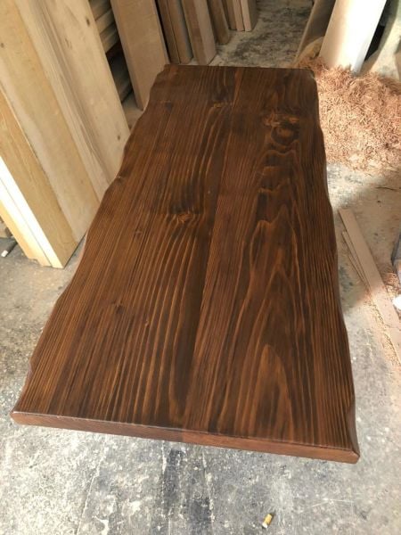 Göknar Ağacı Ceviz Kütük Masa Üstü Tablası 60X120