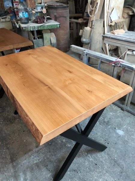 Doğal Ağaç Kütük Cafe Masası İmalatı 75x110