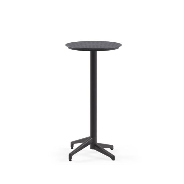 Antrasit Paslanmaz Yuvarlak Dış Mekan Bahçe Bar Masası 60 cm