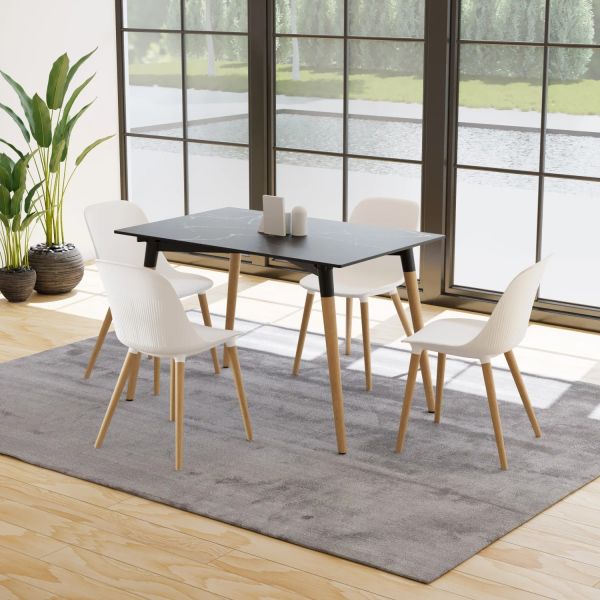 Compact Laminat 4 Kişilik Mutfak Masa Sandalye Takımı