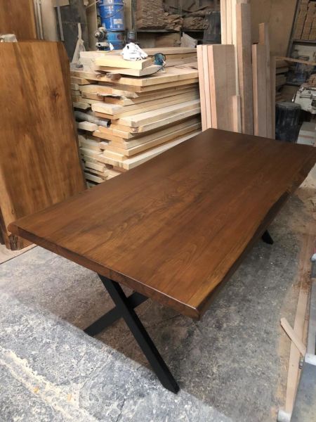 Ahşap Kütük Masa İmalatı 90x180