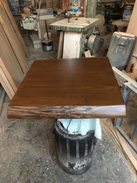 Gürgen Ağacı Ceviz Kütük Cafe Masa Tablası 70x70