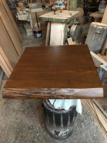 60x60 Kütük Ağaç Cafe Masası Tablası