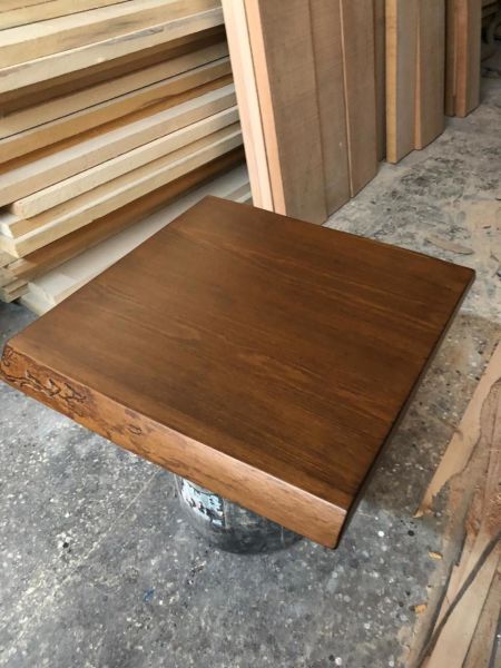 60x60 Kütük Ağaç Cafe Masası Tablası
