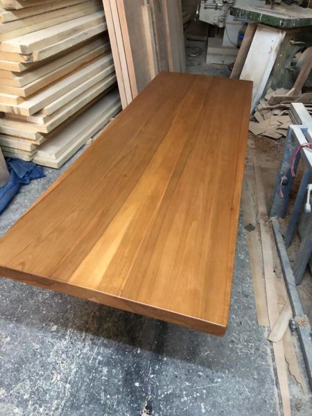 Doğal Kütük Masa Üstü 180x80 cm | Kayın Ağacı, Açık Ceviz Rengi, 5 cm Kalınlık | Mutfak, Salon, Kafe, Restoran, Otel Masa Üstü ve Tezgah İmalatı