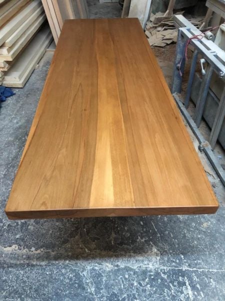 Doğal Kütük Masa Üstü 180x80 cm | Kayın Ağacı, Açık Ceviz Rengi, 5 cm Kalınlık | Mutfak, Salon, Kafe, Restoran, Otel Masa Üstü ve Tezgah İmalatı