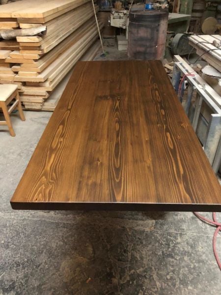 80X150 Doğal Kütük Ağaç Masa Tablası