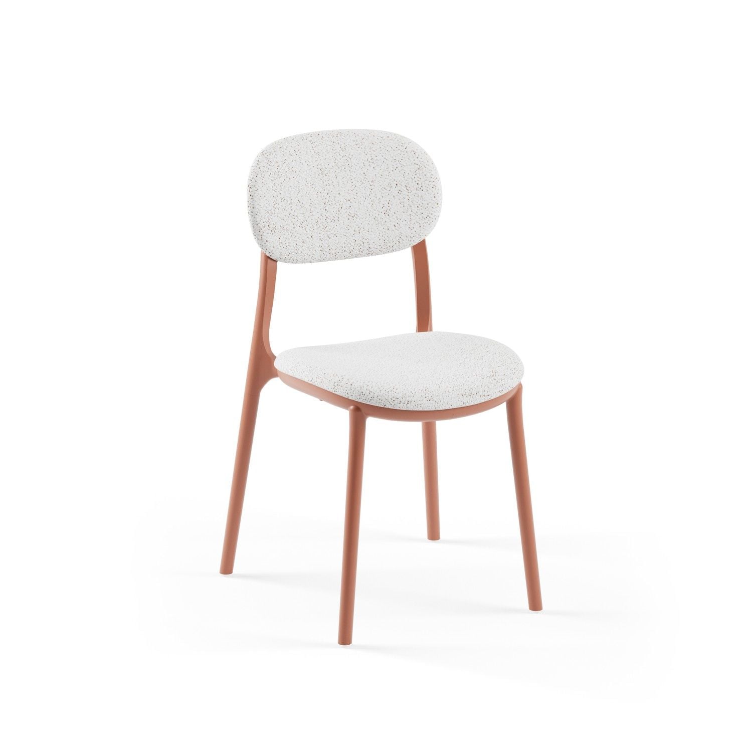 Plastik Kiremit Rengi Mutfak Sandalyesi