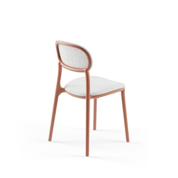 Plastik Kiremit Rengi Mutfak Sandalyesi