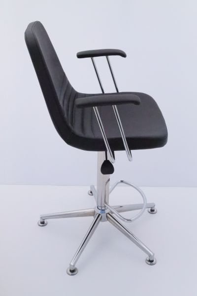 Parker Siyah Kumaş Yükseklik Ayarlı Bar Sandalyesi