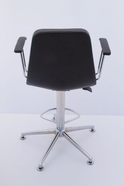 Parker Siyah Kumaş Yükseklik Ayarlı Bar Sandalyesi