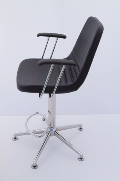 Parker Siyah Kumaş Yükseklik Ayarlı Bar Sandalyesi