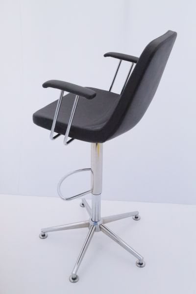 Parker Siyah Kumaş Yükseklik Ayarlı Mutfak Bar Sandalyesi