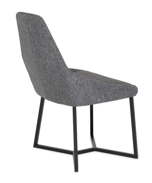 Artic Tekli Koltuk - Gri Kumaş Döşemeli, Siyah Metal Ayaklı, Modern ve Ergonomik Lobi ve Bekleme Alanı Koltuğu