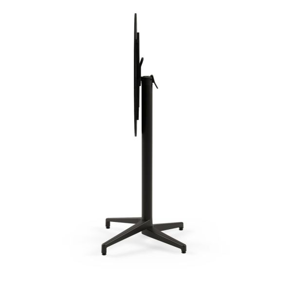 Compact Paslanmaz Katlanabilir Bar Masası - Terrazzo Desenli, Yuvarlak, Dayanıklı ve Şık