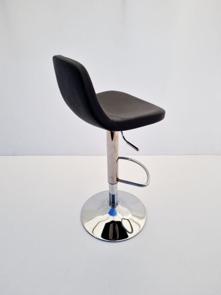 Parker Antrasit Deri Küçük Mutfak Bar Sandalyesi