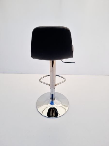 Parker Antrasit Deri Küçük Mutfak Bar Sandalyesi