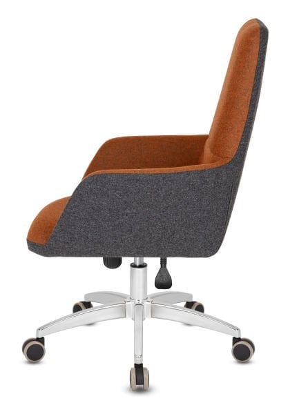 Katip Çift Renk Kahverengi Antrasit Ofis Yönetici Koltuğu – Ergonomik Tasarım, Poliüretan Sünger, Ayarlanabilir Mekanizma, Krom Ayaklı, Şık ve Rahat Yönetici Koltuğu Modeli