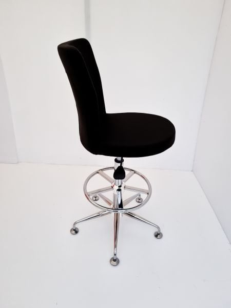 Royal Siyah Kumaş Yüksek Boy Bar Sandalyesi