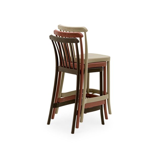 TON SİYAH DIŞ MEKAN BAHÇE BAR SANDALYE 75.CM BOY