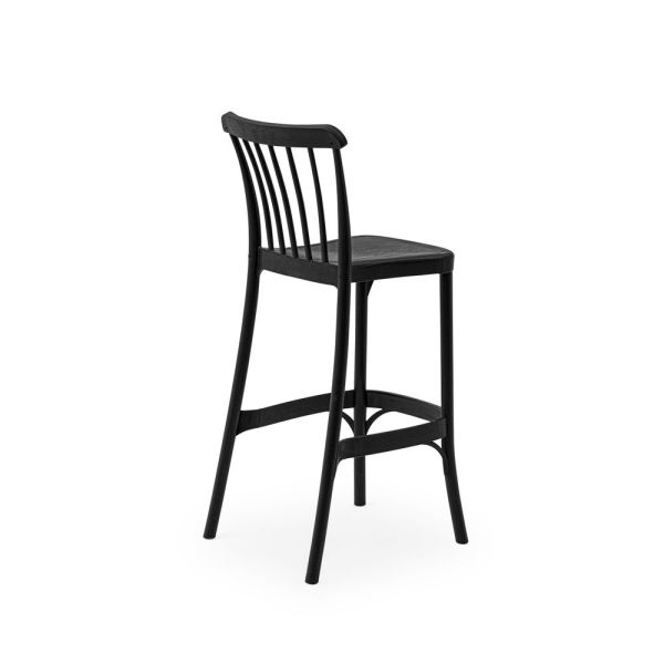 TON SİYAH DIŞ MEKAN BAHÇE BAR SANDALYE 75.CM BOY