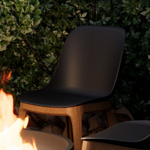 Siyah Plastik İç Dış Mekan Bahçe ve Cafe Sandalyesi