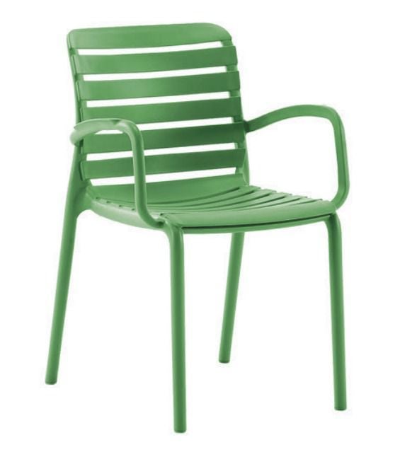 Dora Yeşil Kollu Bahçe Sandalyesi | Dayanıklı Dış Mekan