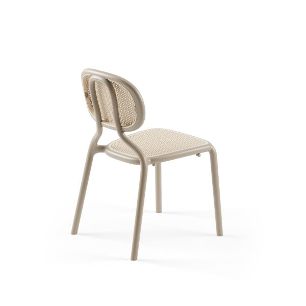 Kum Beji Bej İç ve Dış Mekan Bahçe Sandalyesi