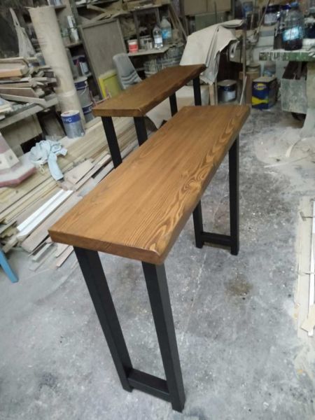 Ağaç Ahşap Kütük Dresuar 35x120