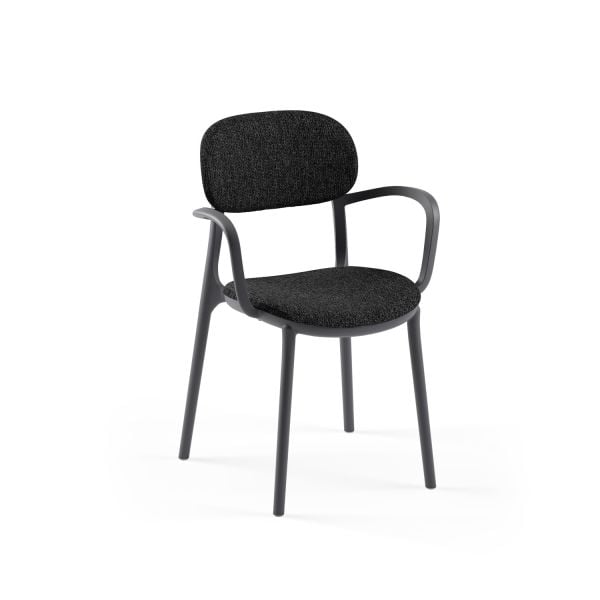 Antrasit Plastik Mutfak Sandalyesi Kumaş Modern Şık