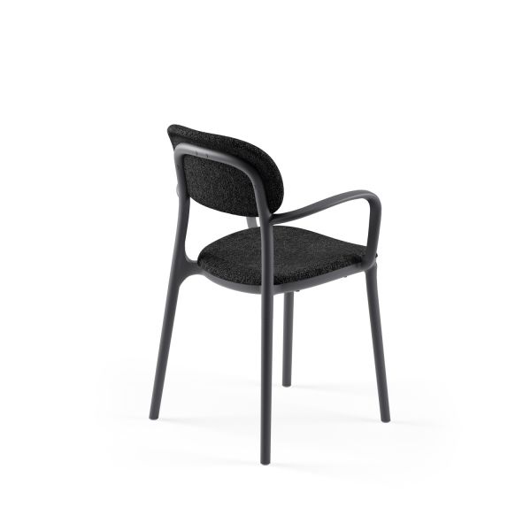 Antrasit Plastik Mutfak Sandalyesi Kumaş Modern Şık