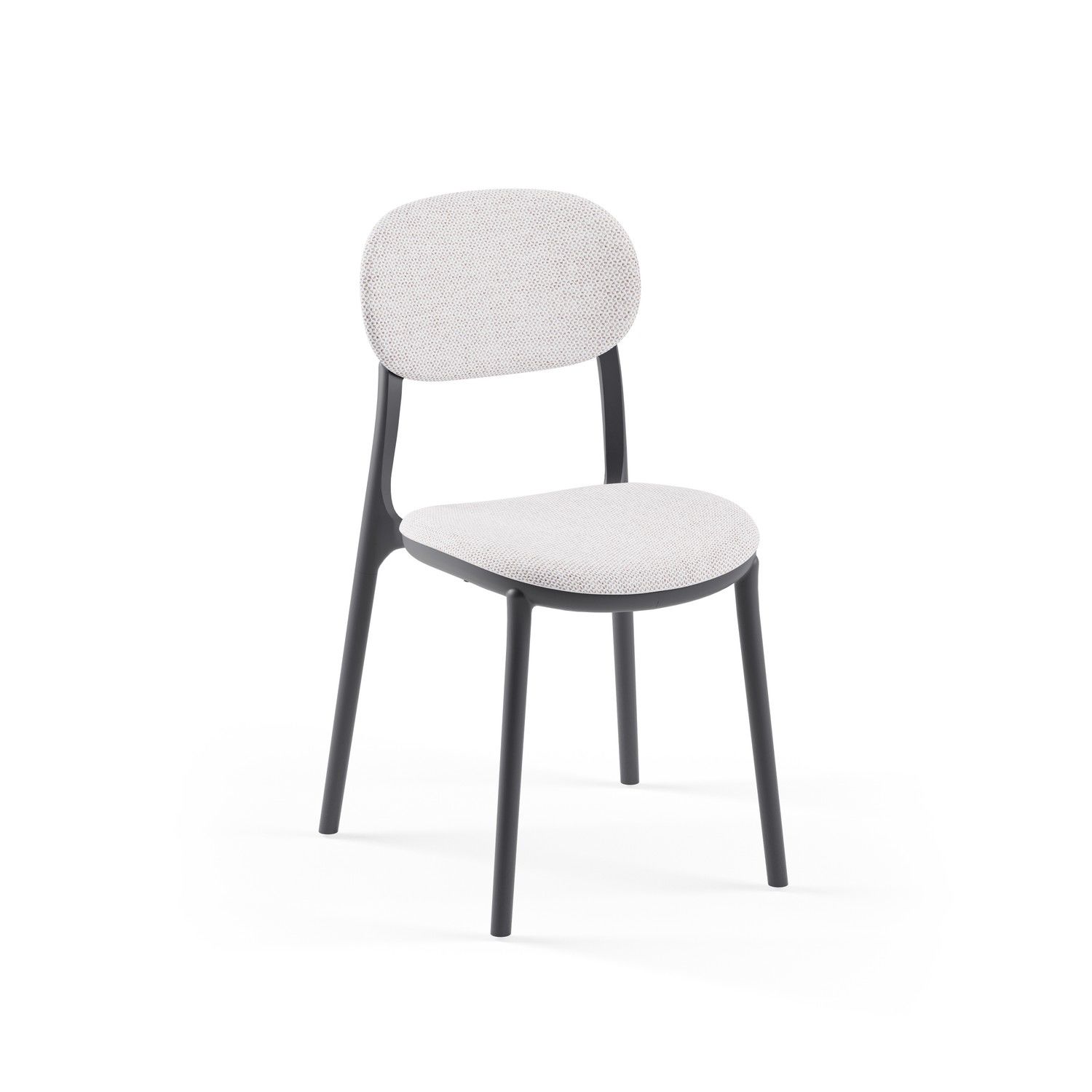 Antrasit Krem Kumaş Modern Mutfak Sandalyesi