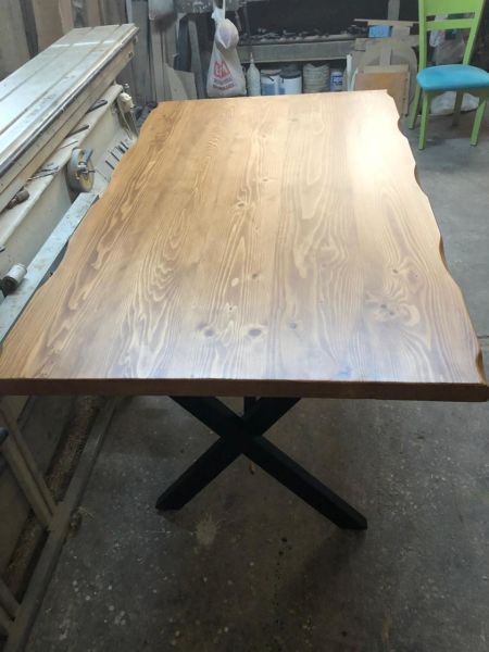 Açık Ceviz Kütük Restaurant Masası 75x140
