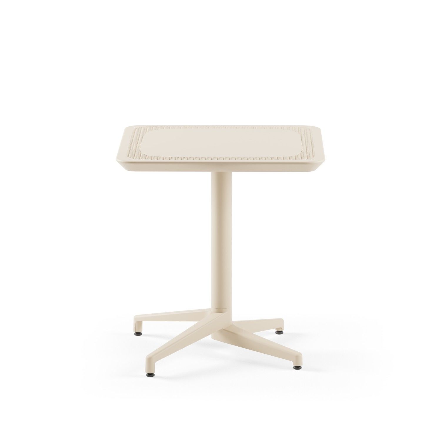 Bej Paslanmaz Dış Mekan Bahçe Masası Dayanıklı Şık