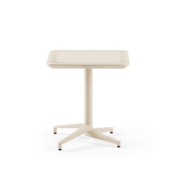 Bej Paslanmaz Dış Mekan Bahçe Masası Dayanıklı Şık