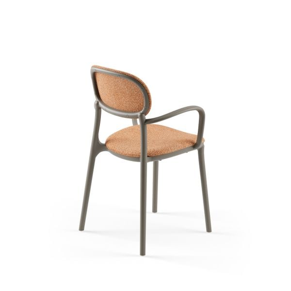 Vizon Kollu Sandalye Modern Kumaş İstiflenebilir Model