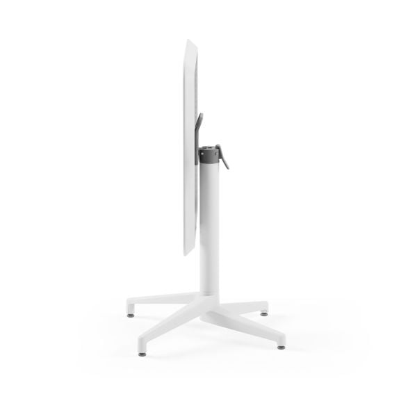 Beyaz Paslanmaz Katlanabilir Bahçe Masası 70x70 cm