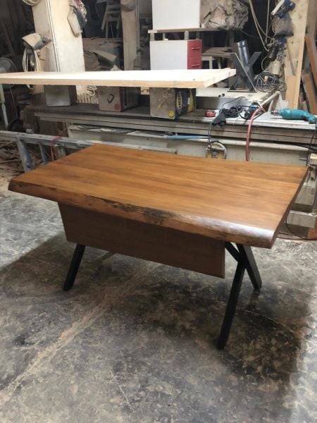 Gürgen Ağacı Ceviz Ofis Masa Modelleri 80x120