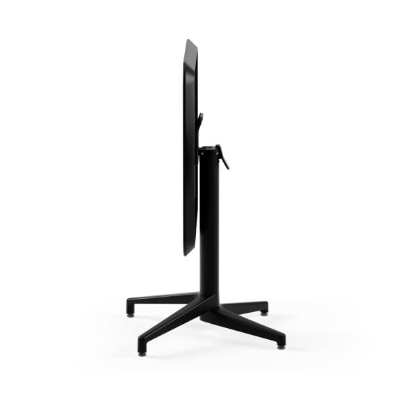 Siyah 70x70 Paslanmaz Katlanabilir Dış Mekan Bahçe Masası