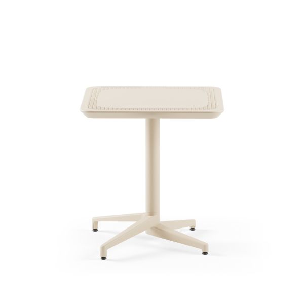 Terrakota-Bej 70x70 Dış Mekan Bahçe Masa Sandalye Seti