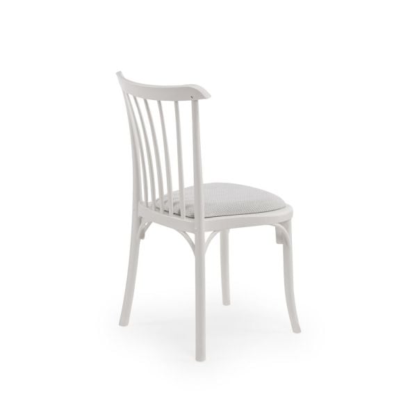 Beyaz Pedli Plastik Mutfak Sandalyesi Monoblok İstiflenir