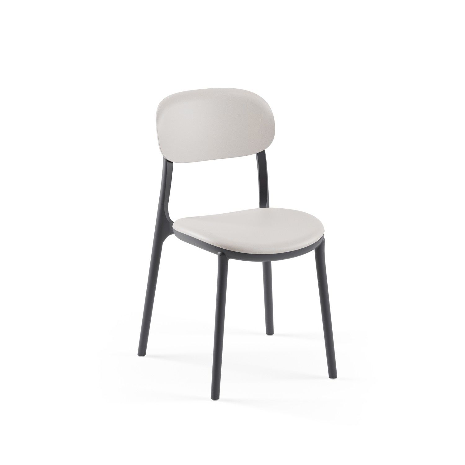 Antrasit Açık Gri Çift Renk Dış Mekan Bahçe Sandalyesi