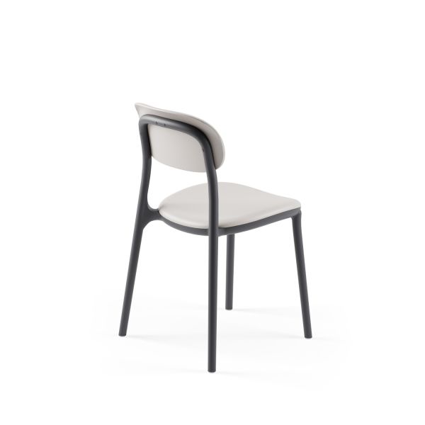 Antrasit Açık Gri Çift Renk Dış Mekan Bahçe Sandalyesi