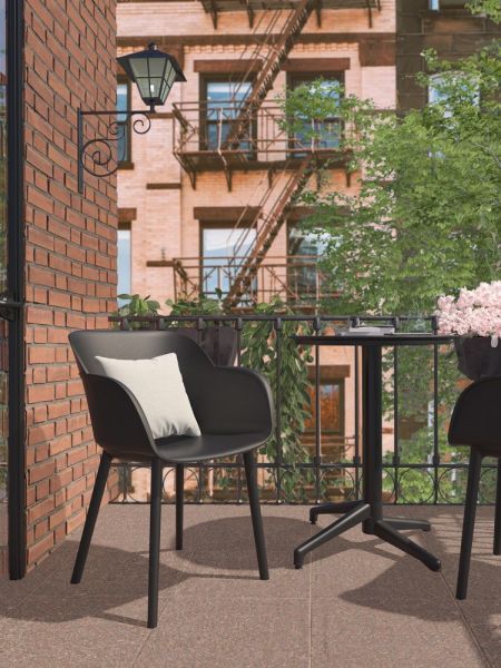 2 Kişilik Dış Mekan Bahçe Balkon Mutfak Cafe Polipropilen Plastik Masa sandalye Takımı