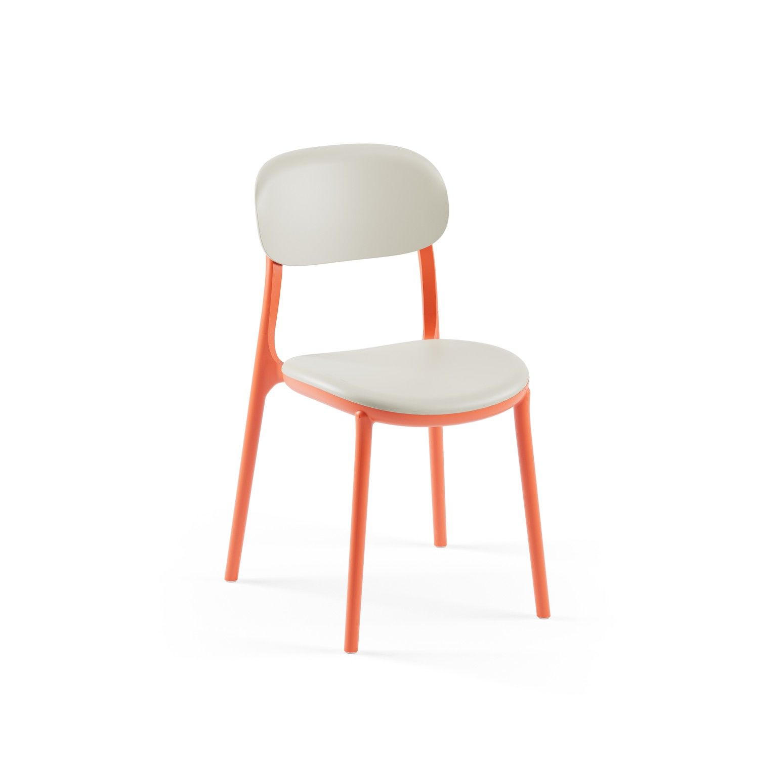 Turuncu-Bej İç Ve Dış Mekan Bahçe Mutfak Sandalyesi