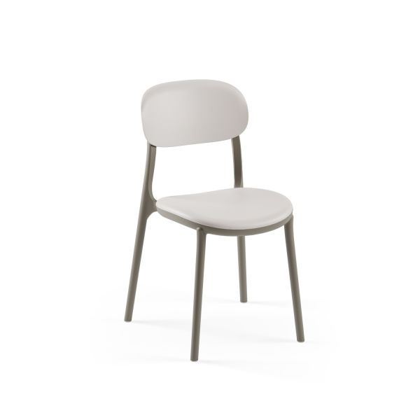 Vizon-Açık Gri İç Dış Mekan Bahçe Ve Mutfak Sandalyesi